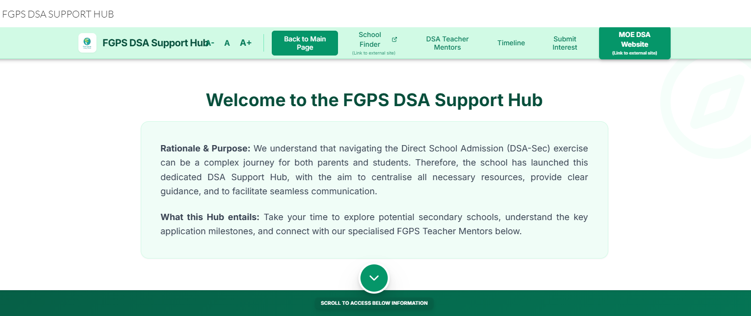 DSA Support Hub